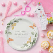 Niedliche Goldgärtnerblätter Hochzeiten Pappteller (Party)