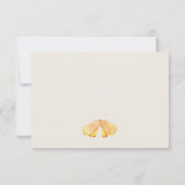 Niedliche Goldgärtnerblätter Hochzeiten RSVP Karte (Rückseite)