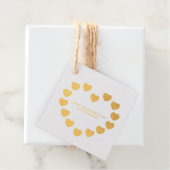 Niedliche Goldherzen, moderner Valentinstag Geschenkanhänger (Mit Box)