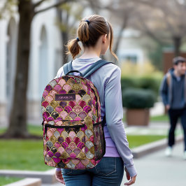 Niedliche Goldmagenskala Bedruckter Rucksack