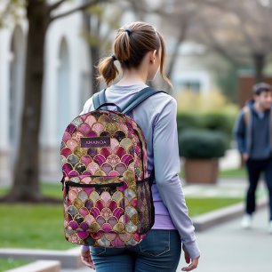 Niedliche Goldmagenskala Bedruckter Rucksack