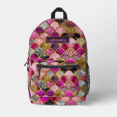 Niedliche Goldmagenskala Bedruckter Rucksack (Vorderseite)