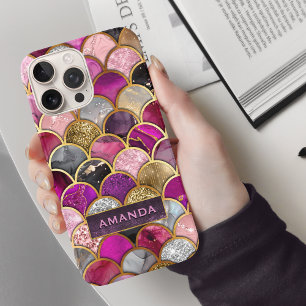 Niedliche Goldmagenskala iPhone 16 Pro Hülle