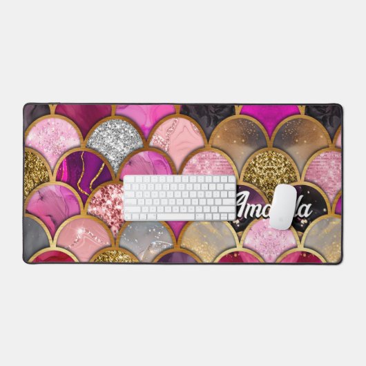 Niedliche Goldmagenskala Schreibtischunterlage (Tastatur & Maus)