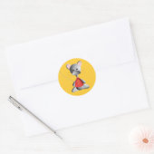 Niedliche Goldmaus Runder Aufkleber (Umschlag)