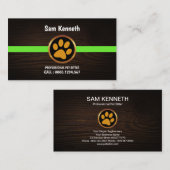 Niedliche Goldpaw-Druck-Holzkörner Visitenkarte (Vorne/Hinten)