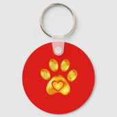 Niedliche Goldpaw Schlüsselanhänger (Vorderseite)