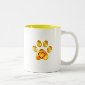 Niedliche Goldpaw Zweifarbige Tasse
