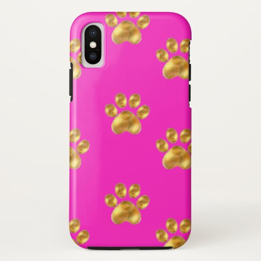 Niedliche Goldpfoten Case-Mate iPhone Hülle (Rückseite)