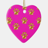 Niedliche Goldpfoten Keramik Ornament (Rechts)