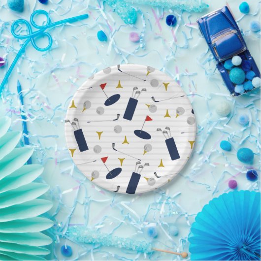 Niedliche Golf Paper-Teller Pappteller (Party)