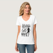 Niedliche Golfart T-Shirt (Vorderseite Vollansicht)