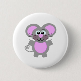 Niedliche Goofkins-Maus Button