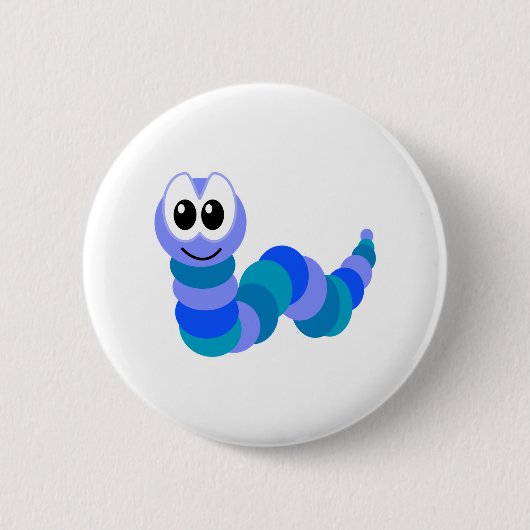 Niedliche Goofkins-Raupe Button (Vorderseite)