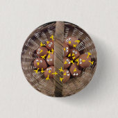 Niedliche googly-mit Augen Eier Button (Vorderseite)