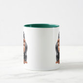 Niedliche Gorilla-Illustration Tasse (Zentrum)