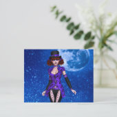NIEDLICHE GOTH EMO GIRL POSTCARDS POSTKARTE (Stehend Vorderseite)