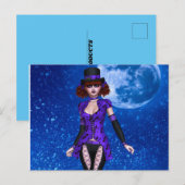 NIEDLICHE GOTH EMO GIRL POSTCARDS POSTKARTE (Vorne/Hinten)