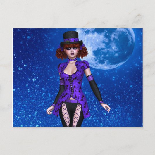 NIEDLICHE GOTH EMO GIRL POSTCARDS POSTKARTE (Vorderseite)