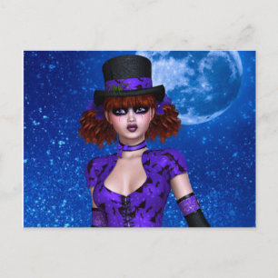 NIEDLICHE GOTH EMO GIRL POSTCARDS POSTKARTE