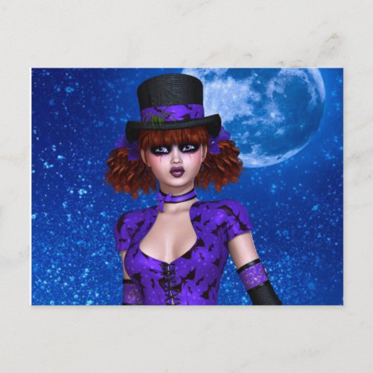 NIEDLICHE GOTH EMO GIRL POSTCARDS POSTKARTE (Vorderseite)