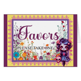 Niedliche Gotische Gartenzuckerkarte