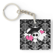 Niedliche gotische romantische Abschluss-Schädelka