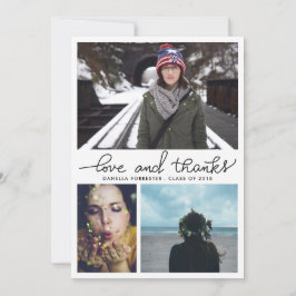 Niedliche graduierte Liebe-und des Einladung