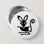 Niedliche Grafik BILBY - Marsupial - Wildlife - Button (Vorne & Hinten)