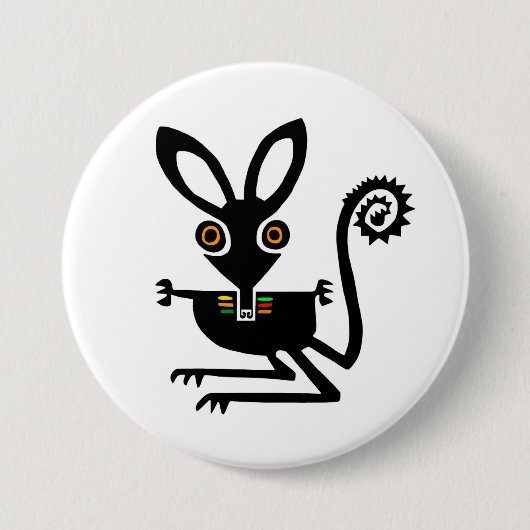 Niedliche Grafik BILBY - Marsupial - Wildlife - Button (Vorderseite)