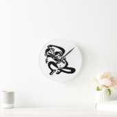 Niedliche Grafik - BONOBO - Schimpanse - wild lebe Runde Wanduhr (Zuhause)