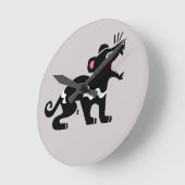 Niedliche Grafik - Tasmanischer Teufel - Wildlife Runde Wanduhr (Winkel)