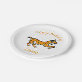 Niedliche grafische LYNX - Wildlife - Party Pappteller (Schrägansicht)