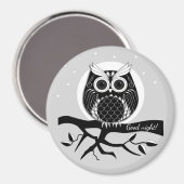 Niedliche grafische Schleife mit Text Magnet (Vorderseite/Rückseite)