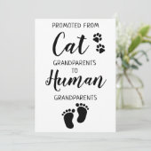 Niedliche Grandeltern - Schwangerschaftsankündigun (Stehend Vorderseite)