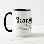 niedliche Grandpa-Definition Tasse (Links)