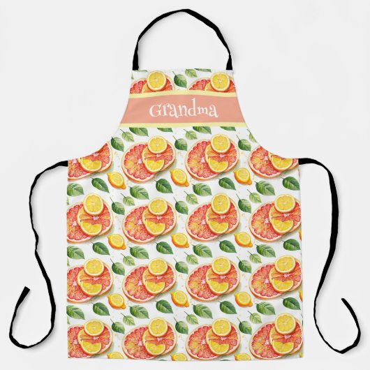 Niedliche Grapefruits und Zitronenfrüchte Personal Schürze (Vorderseite)