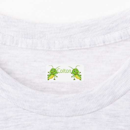Niedliche Grasshopper Etiketten (Befestigt)