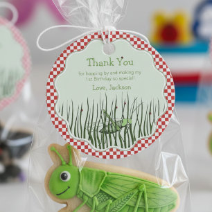 Niedliche Grasshopper Geburtstagsparty Circle Viel Geschenkanhänger