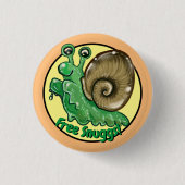 Niedliche Gratis Snuggs Snail Hug Emote Button (Vorderseite)