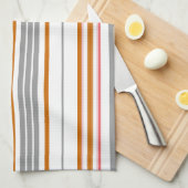 Niedliche graubraune Streifen Geschirrtuch (Viertel Falte)