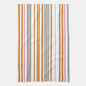 Niedliche graubraune Streifen Geschirrtuch (Vertikal)