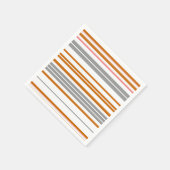 Niedliche graubraune Streifen Serviette (Ecke)