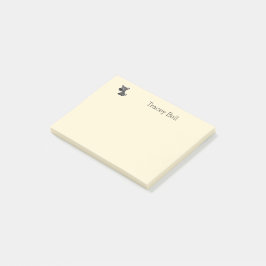 Niedliche Graucreme Post-it Klebezettel