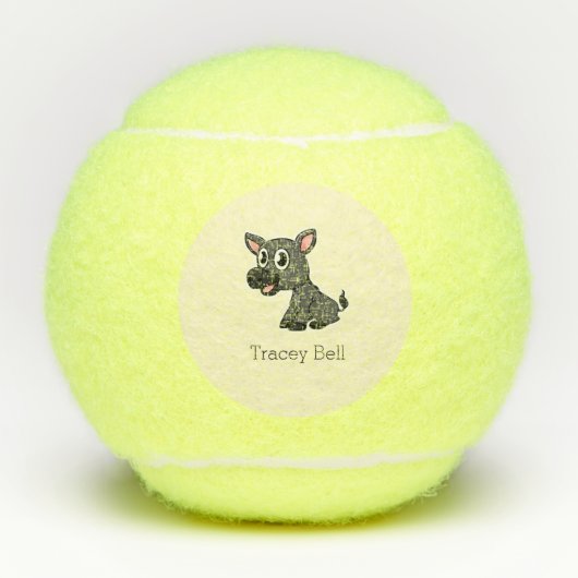 Niedliche Graucreme Tennisbälle (Vorderseite)
