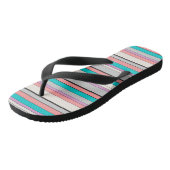 Niedliche graue Aqua-Streifen Badesandalen (Schrägansicht)