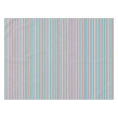 Niedliche graue Aqua-Streifen Tischdecke (Vorderseite (Horizontal))