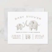 Niedliche graue Aquarelldusche (Vorne/Hinten)