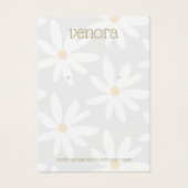 Niedliche Graue Daisy-Bläserhörerkarte (Vorderseite)