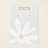 Niedliche Graue Daisy-Bläserhörerkarte (Vorderseite)